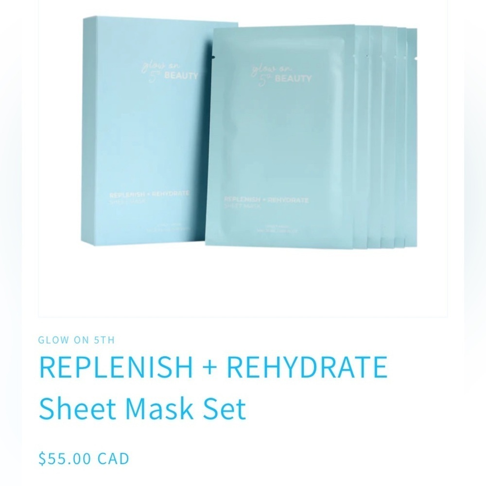 Glow on 5th beauty sheet masks